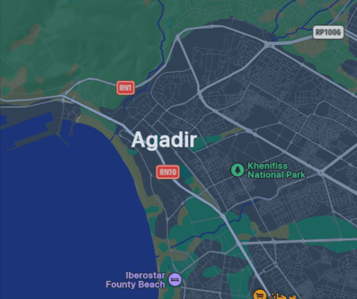 Location map - Morocco