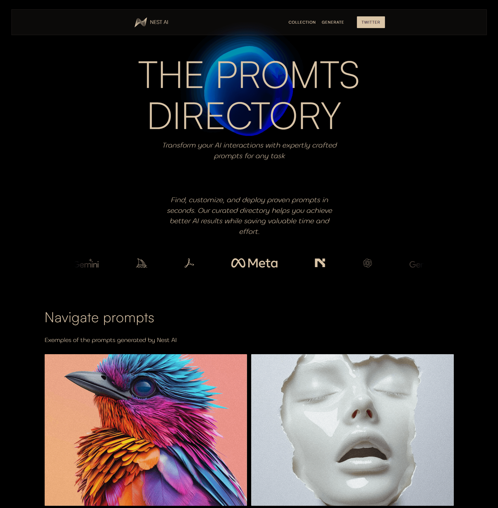 Nest AI Prompts Directory